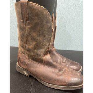 Roper Western Boots Mens Sz 14 Brown‎ Oiled Leather Work Play Cowboy Square Toe